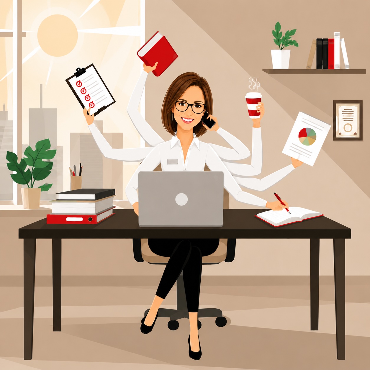 Professionnelle du soutien administratif organisant des documents